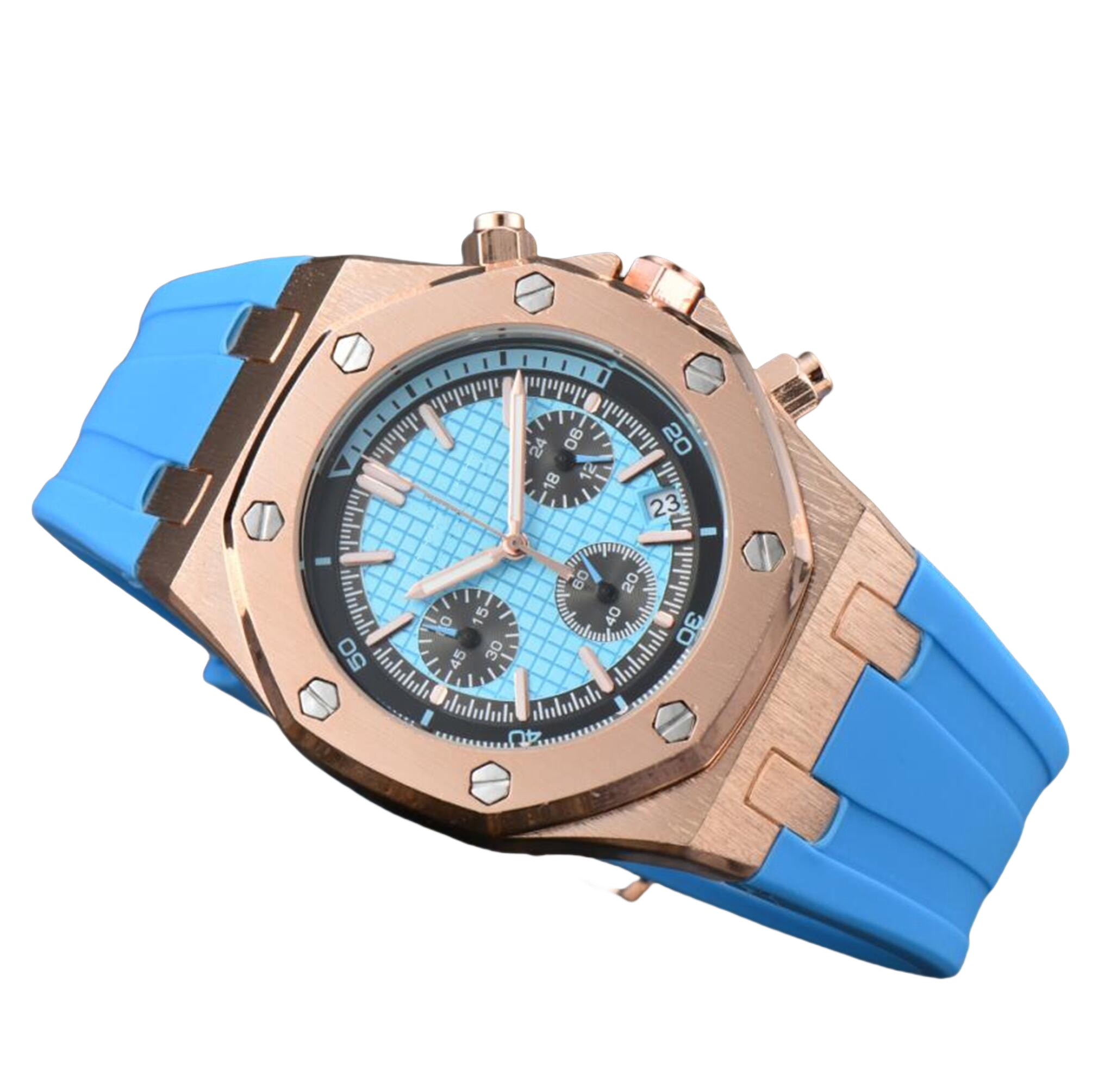 New APity ROYALity OAKity Fashion watch Mens Automatic Quartz Movement High Quality Wristwatches Hour Hand Display Metal Strap Simple Luxury Popular Watches #567