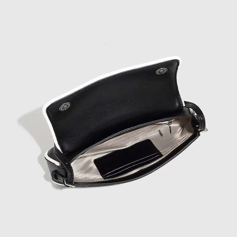 2025 New Vintage PU Leather Saddle Armpit Designer Women Commuting Flip Simple Retro Shoulder Bag And Wallet