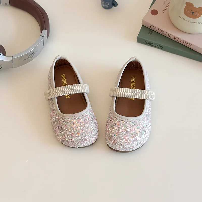 2025 Spring Autumn New Children Leather Shoes for Girls Fashion Korean Style Soft Bottom Anti-slippery Versatile Chic Par Shoe XJ250724