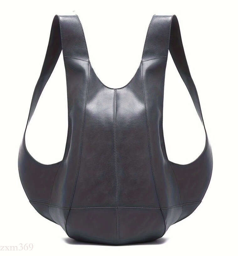 Crazy Horse Vegetable Tanned Soft Leather PU Unisex Beetle Student Trendy Backpack School Casual Bag