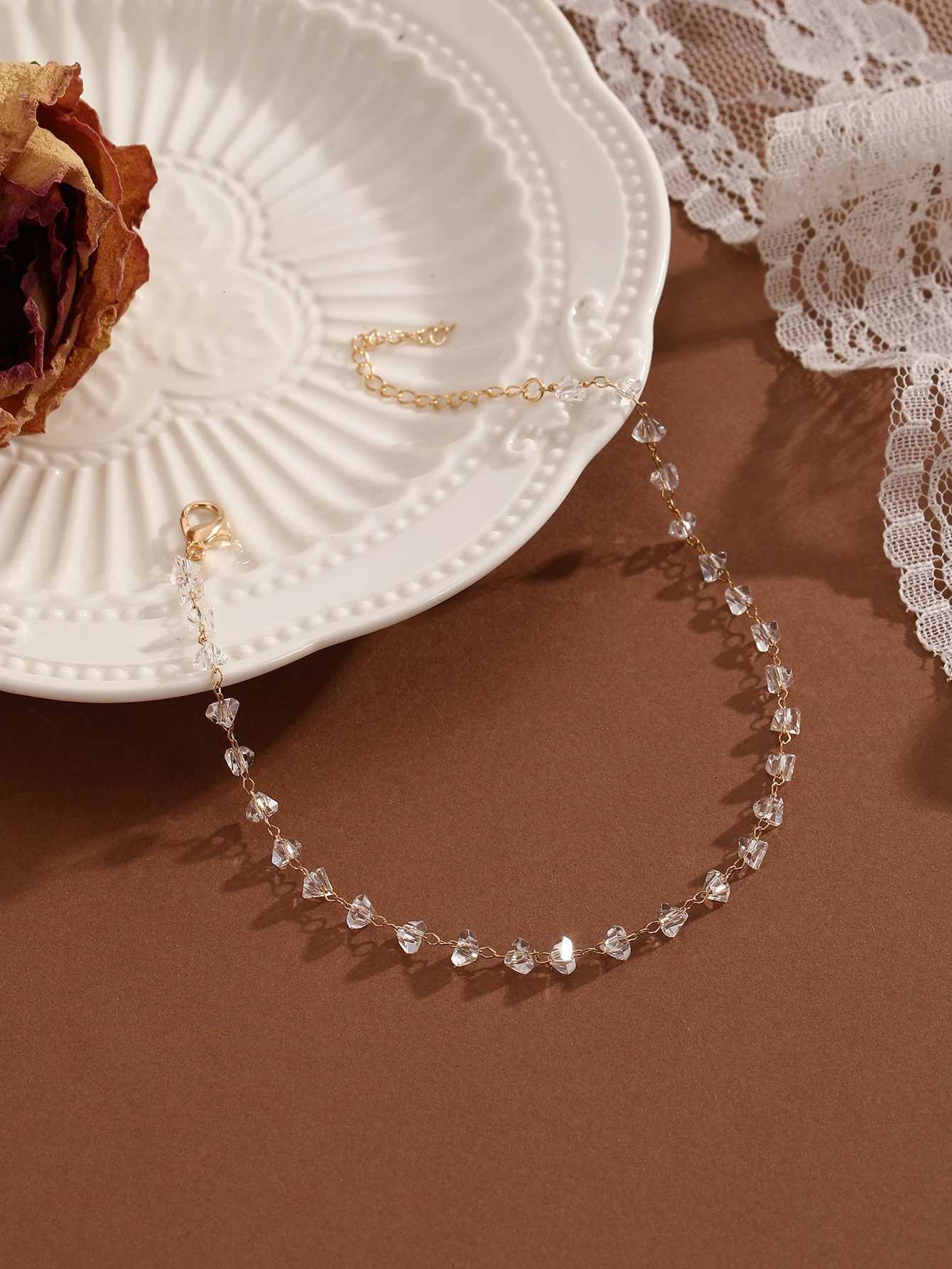 QIAMNI Summer Bohemia Crystal Cubic Zirconia Anklet For Women Girls Ankle Bracelet Leg Chain Beach Party Travel Foot Jewelry S250724