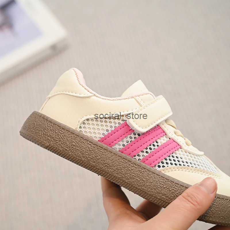 Children Casual Shoes for Girls Boys 2025 Summer New Fashion Korean Style Soft Bottom Anti-slippery Chic Air-mesh Baby Walk Shoe Q0724