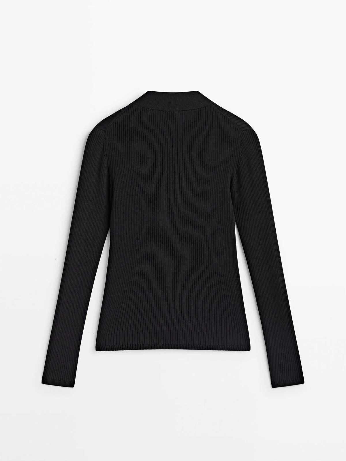 Ethereal MD 2025 massidutti spring new style of fashion Small fragrance very simple body with button rib knit cardigan X250724