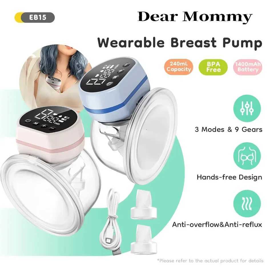 2PCS Wearable Electric Breast Pump Automatic Breast Pump 3Modes Silent Design Milk Pumping and Pumping Machines BPA Free X250724