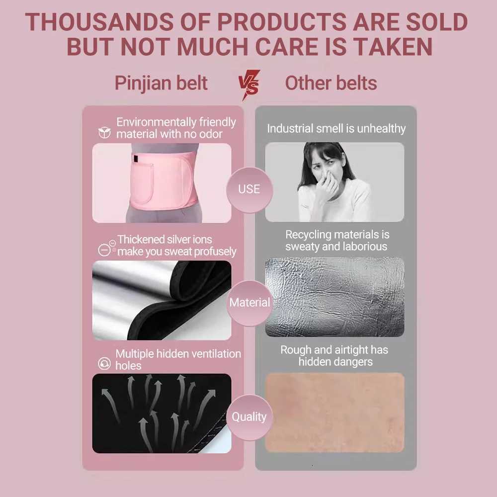 Waist Trimmer Belt for Women Sauna Sweat Slimming Adjustable Fitness Workout Abdominal Fat Burner Posture Support Home G W250724