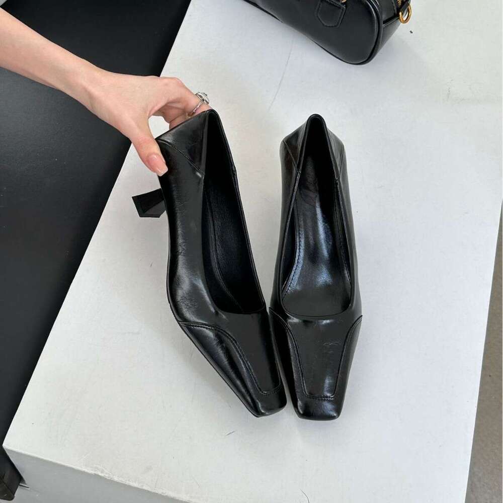 High Heels for Women, Stiletto, Elegant, Versatile, French Style, Shallow Mouth, Light Luxury, Solid Color, Work Shoes
