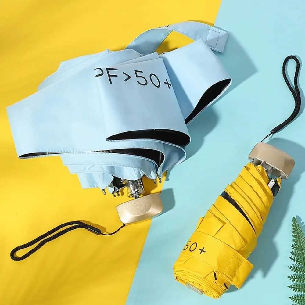 Mini Sun Umbrellas Ultra Light Portable Folding Umbrella Women UV Protection Powerful Windproof and Waterproof Pocket Umbrella R250724