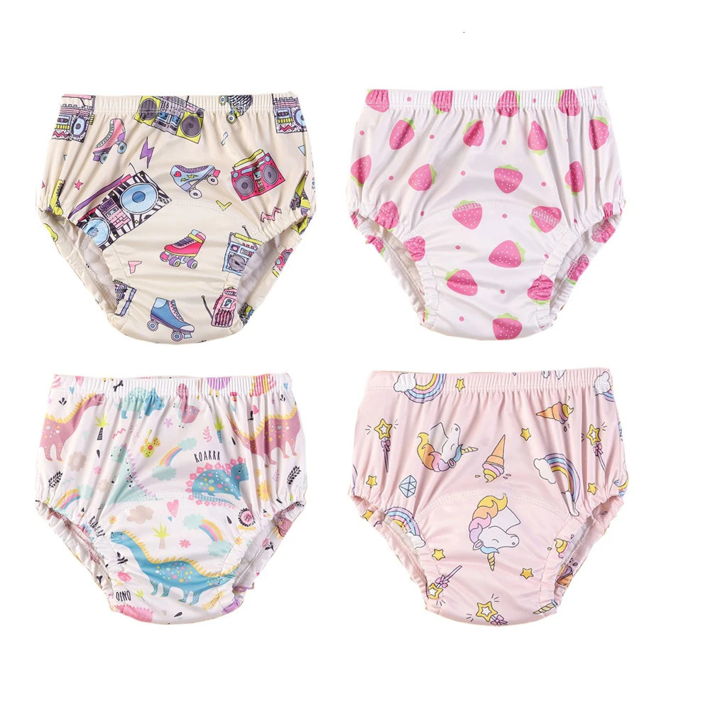 2pcs Random Waterproof Reusable Baby Training Pants Infant Shorts Underwear Cloth Diapers Nappies Panties Nappy Changing 250724