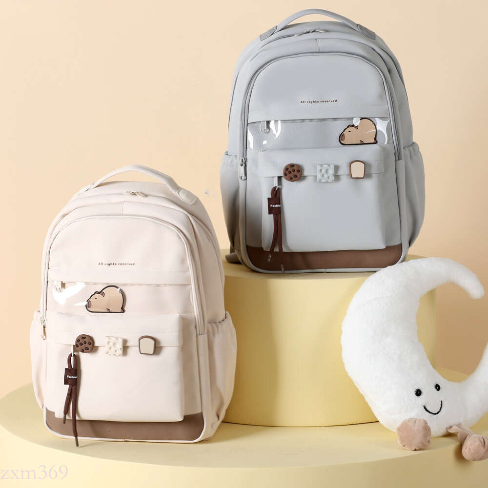 Kapibara Backpack for Middle High School, College Students, Lightweight Waterproof Large Capacity Outdoor Travel Bag