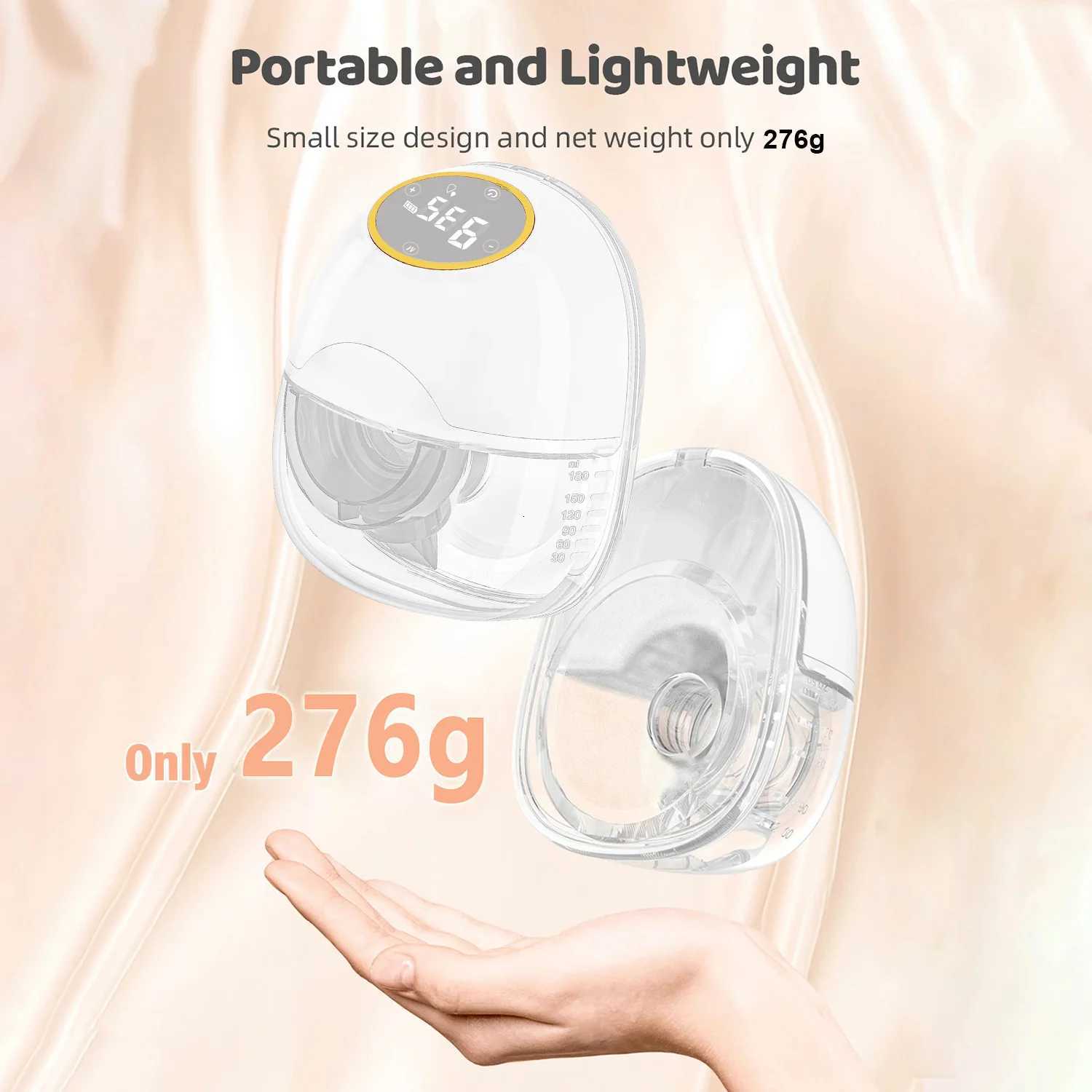 Wearable Electric Breast Pump Painless Fully Automatic Hands-Free Milk Collector Comfortable Breastfeeding Portable Low Noise X250724