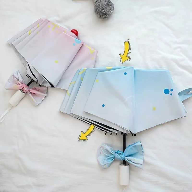 Sun Umbrella Folding Umbrella Sunshade Umbrella Sun Umbrella Sun Umbrella High Value French Cream Forest Series R250724