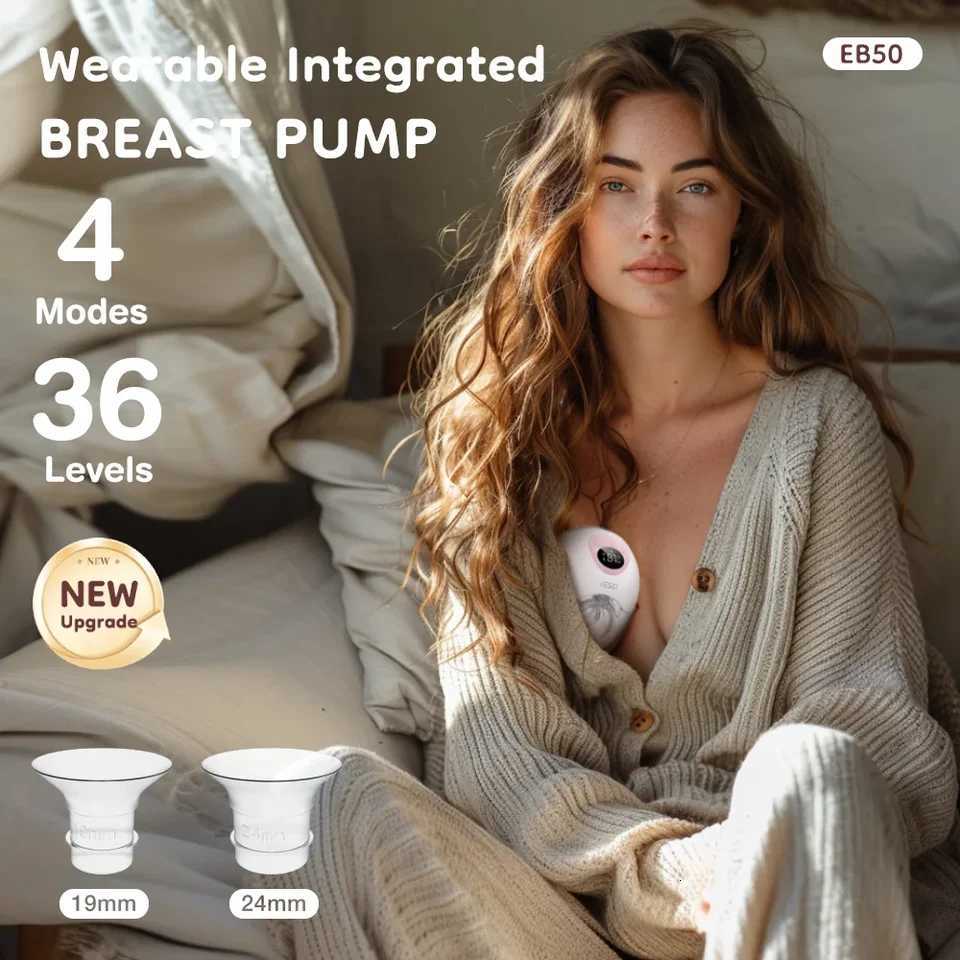 1PCS Wearable Electric Breast Pump Breast Pumps Milk Collector Comfort Milk Collector for Breastfeeding Gift Travel Bag X250724