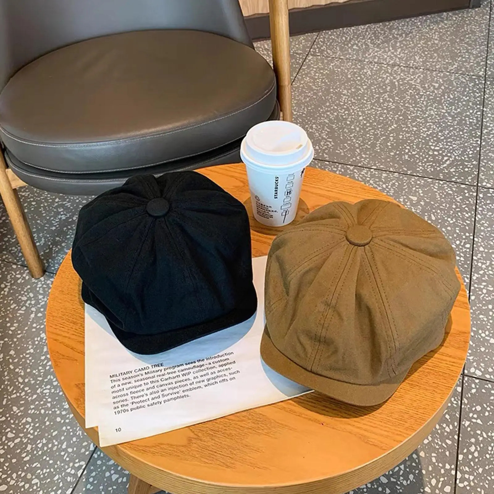 British Style sboy Cap Men Cotton Ascot Cap Dad Vintage Spring Flat Cap Khaki Octagonal Autumn Ma I0K9 250723