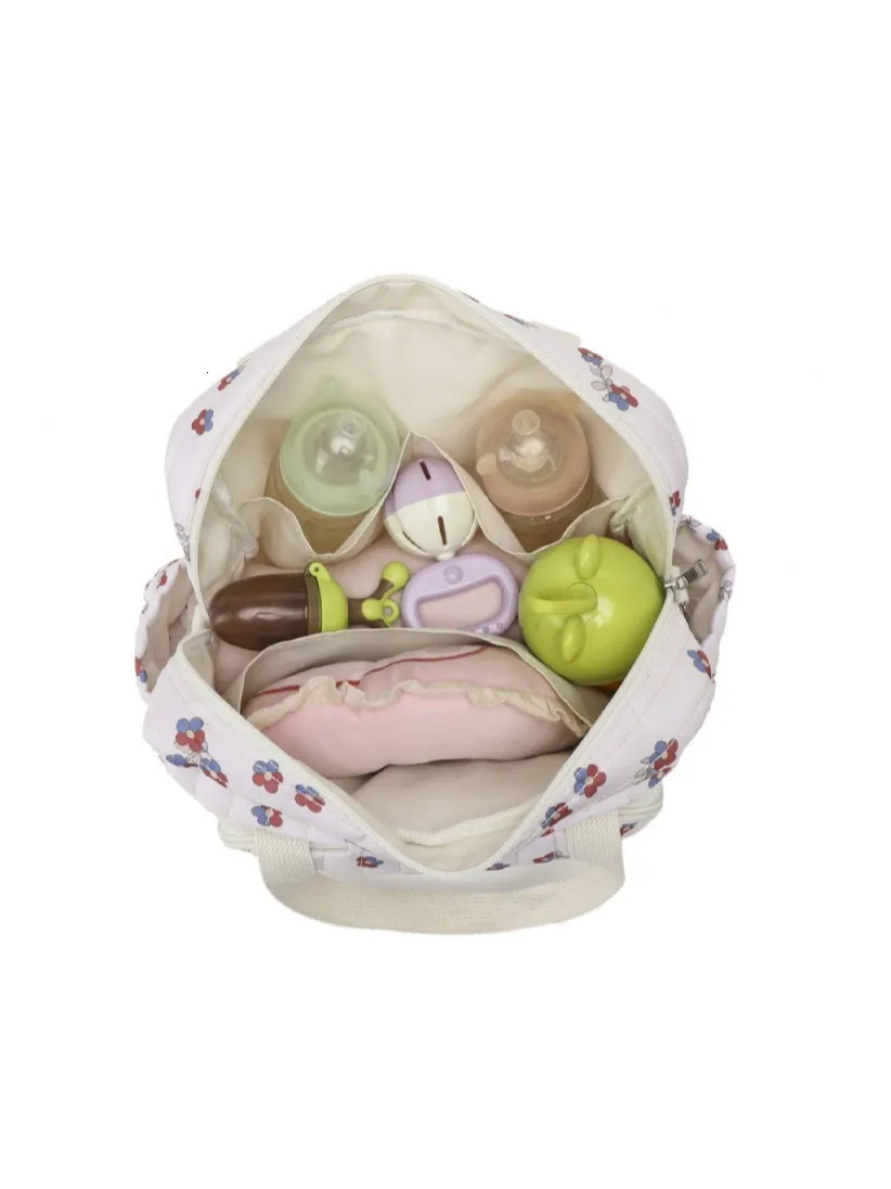 Korean Style born Baby Care Diaper Bag Mummy Shoulder Embroidery Quilted Stroller Storage Organizer Large Handbags 250724