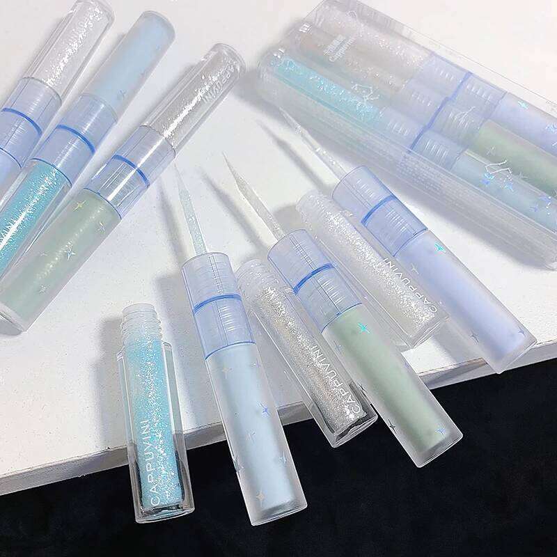 Double headed liquid eyeshadow with matte pearlescent finishes is portable and can be applied in one go X250723 X250724
