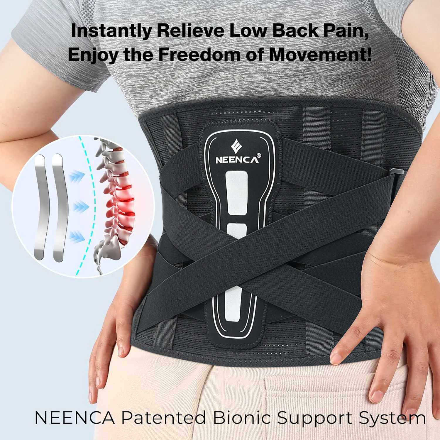 Back Brace for Lower Back Pain 7 Stays Ergonomic Lumbar Support Belt for Women Men Pain Relief from Sciatica Herniated Disc W250724
