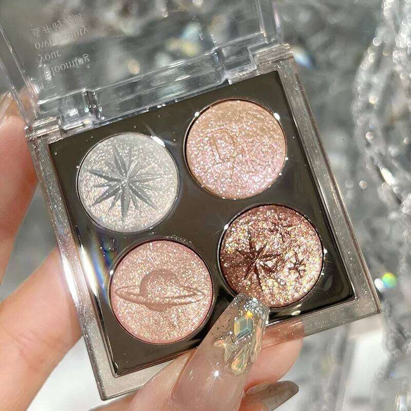 Pearlescent Glitter Eyeshadow Palette Highlighter Dia Sequins Lying Silkworm Shiny Eye Shadow Waterproof Lasting Eyes Makeup X250723