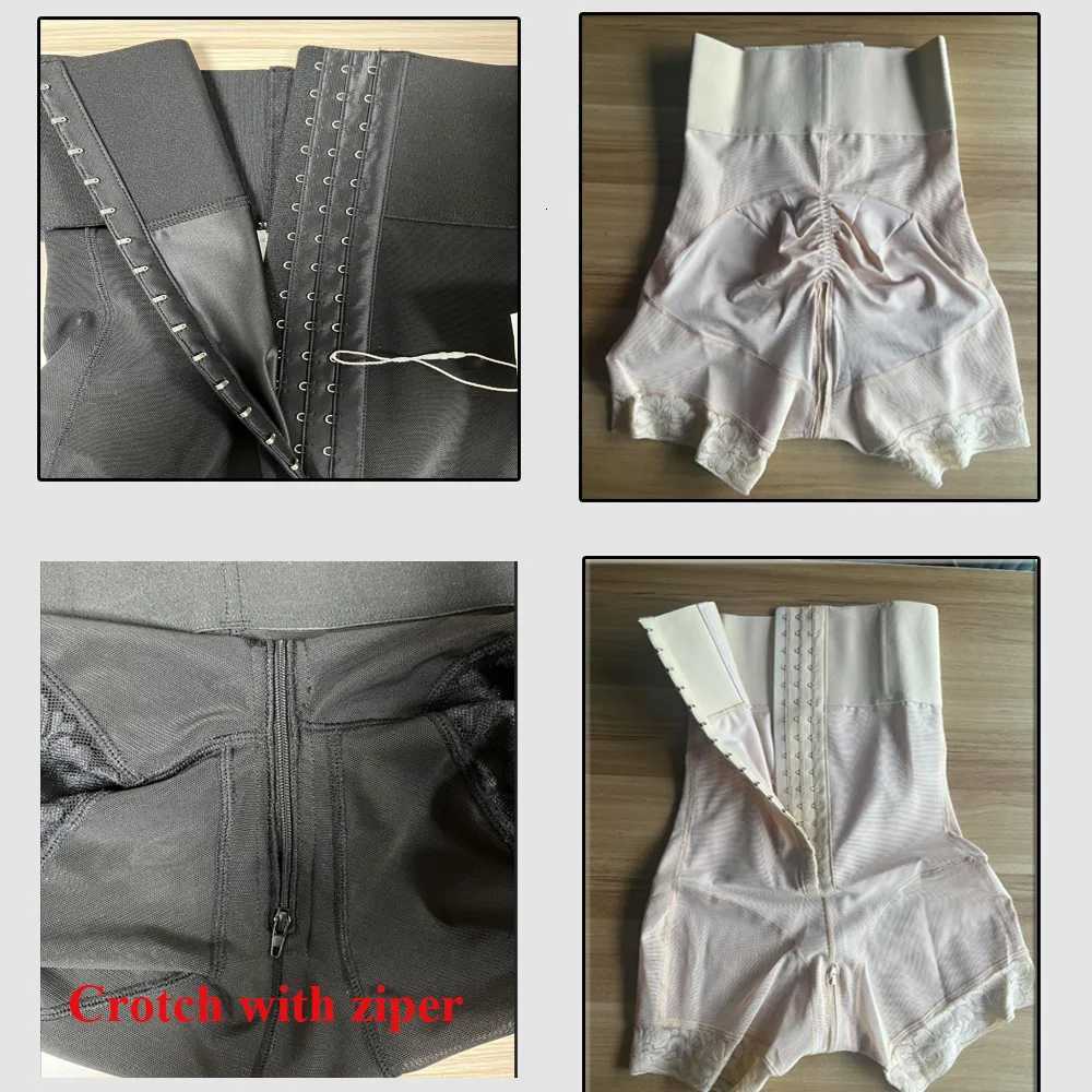 Body Shapewear Panties Firm Abdomen Control Hooks High Waist Reducing and Shaping Body Shaper Girdles W250724
