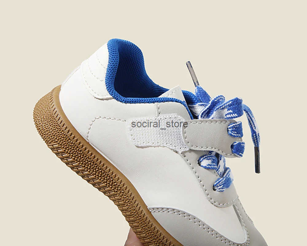 PU Leather Sneakers For Children Waterproof Trend Fashion Childrens Tennis Shoes Anti-slippery Sport Shoes For Kids Q0724