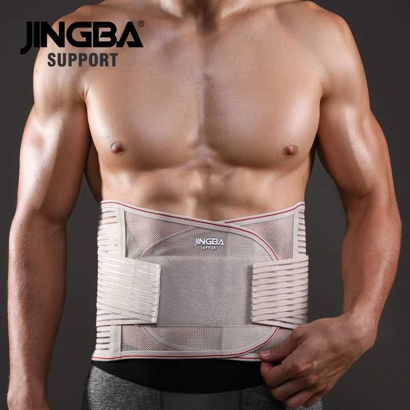 JINGBA SUPPORT Orthopedic Corset Back Support Belt Men Back Brace Belt Lumbar Support Orthopedic Protection Spine Support Belt W250724