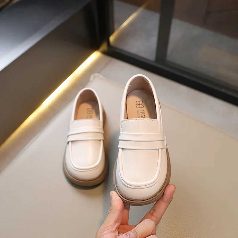 Girls Loafers Round-toe Children Fashion Princess Leather Shoes for Girls Wedding Boys Kids Uniform School Shoes Soft All Match XJ250724