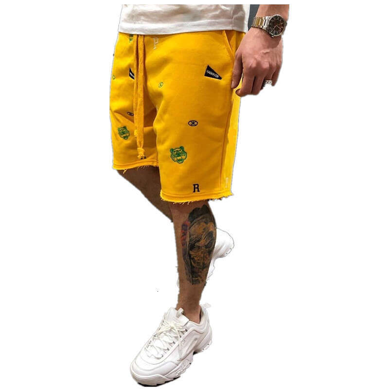Summer New High Street Sports Fitness Shorts Loose Breathable Beggar Trendy Casual Pants for Men
