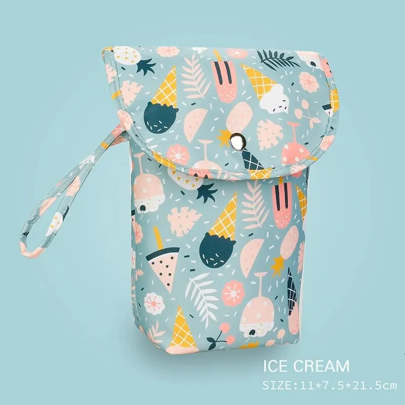Baby Diaper Bag Waterproof Wet Dry Pack Mummy Storage Pouch Nappy Organizer Insert Tote Purse Travel Stroller Carry Bag 250724