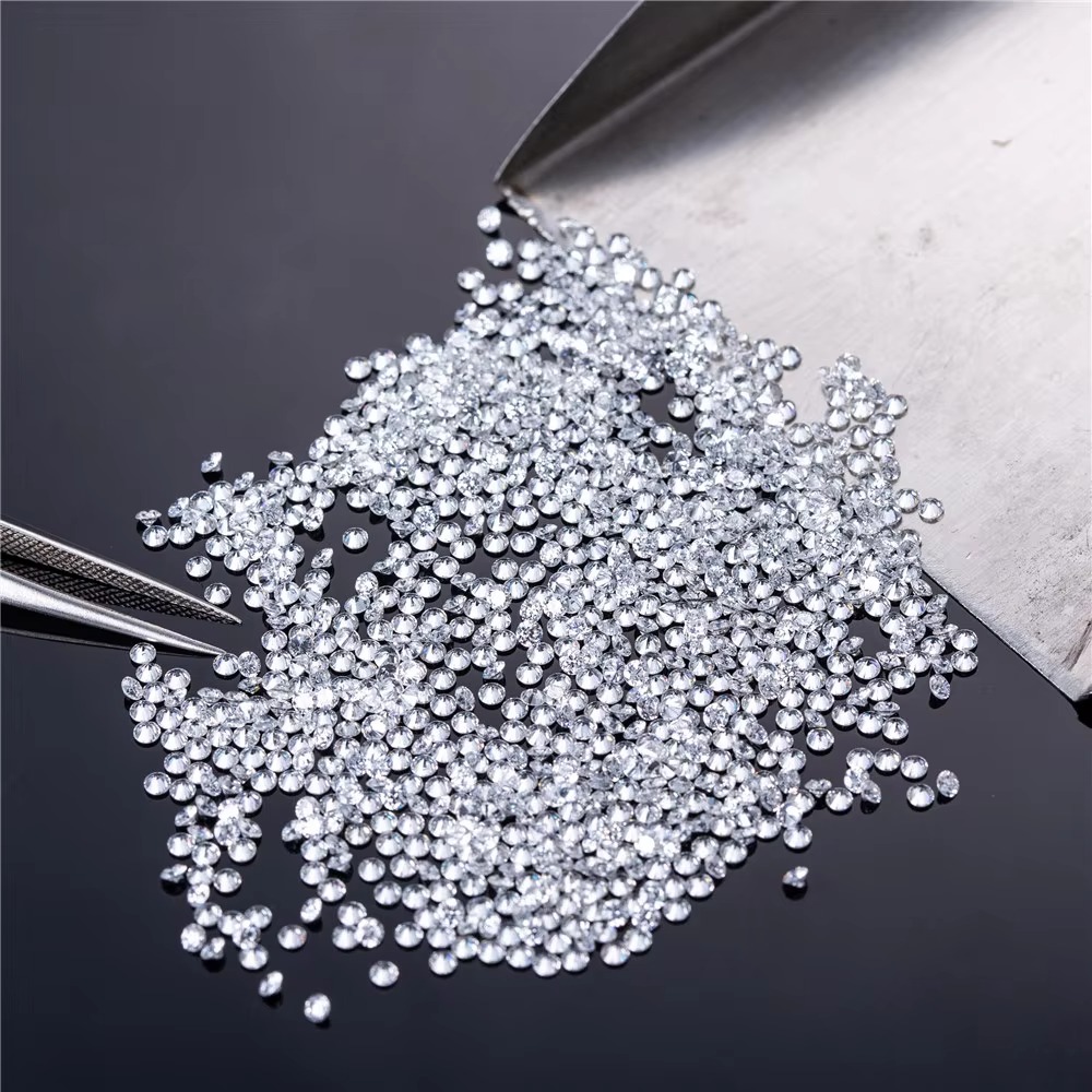 Messi Jewelry 1.1mm - 3mm DEF VVS Round Melee Lab Diamond Price Per Carat HPHT Loose Melee Excellent Cut Lab Grown Diamond
