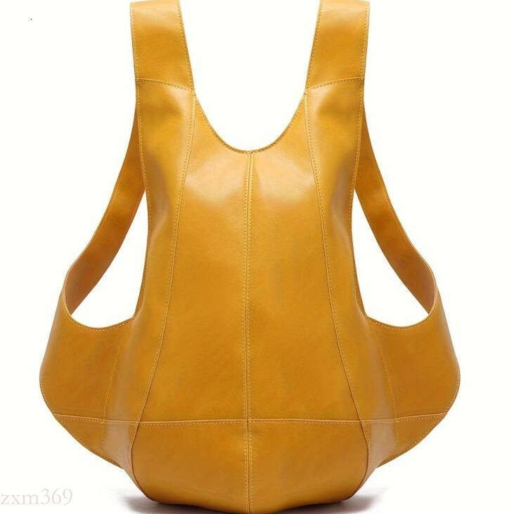 Crazy Horse Vegetable Tanned Soft Leather PU Unisex Beetle Student Trendy Backpack School Casual Bag