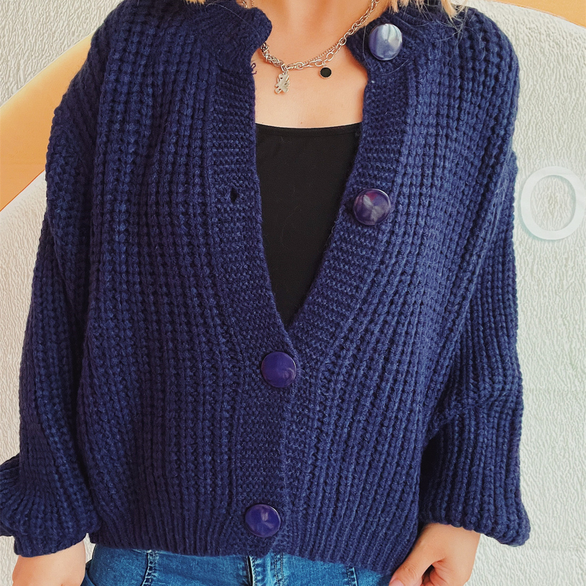 hot Free shipping designer sweater for women Fashionable sweater, warm and loose casual and lazy style knitted sweater