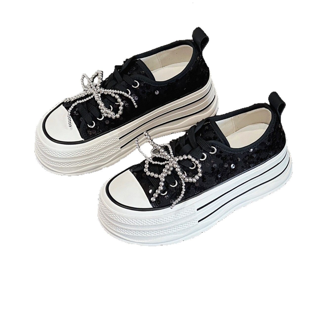 IG Laixini Genuine Leather Thick-Soled 2025 Spring New Student Sneakers Casual Versatile Trendy Single Korean White Shoes ddmythur