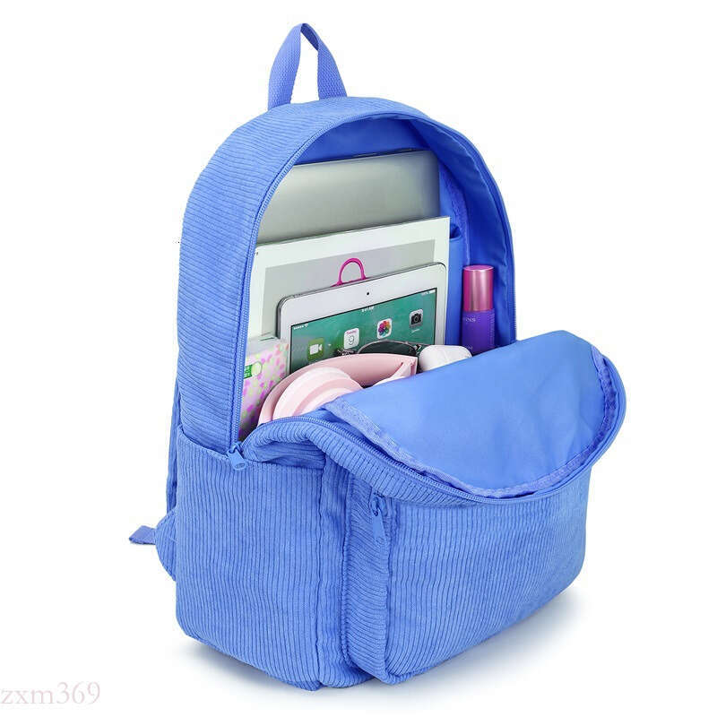 Hot Sale Corduroy Versatile Double Shoulder Bag Casual Student Backpack Large Capacity New Model