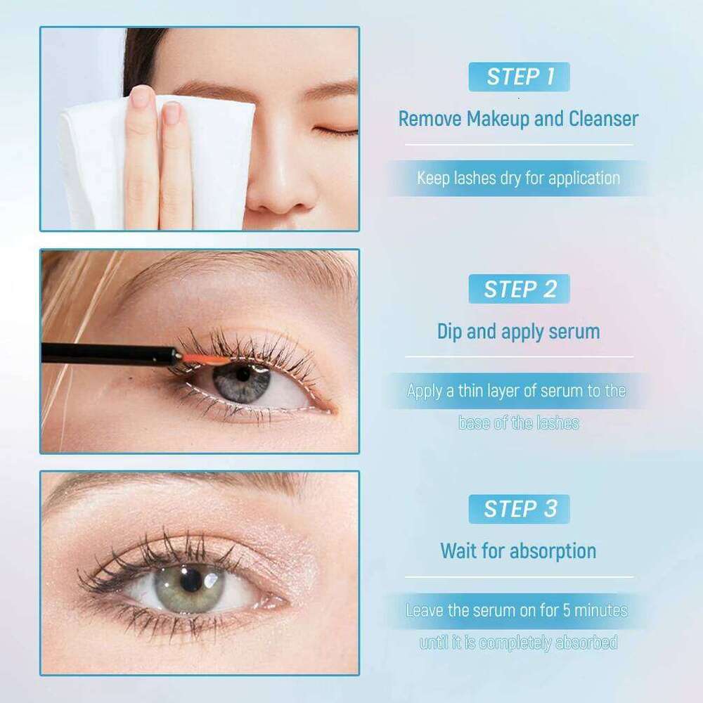 QIBEST Fast Growth Serum Natural Eyebrow Lashes Lifting Volume Fuller Thicker Lengthening Eyelash Brows Liquid Extension X250724