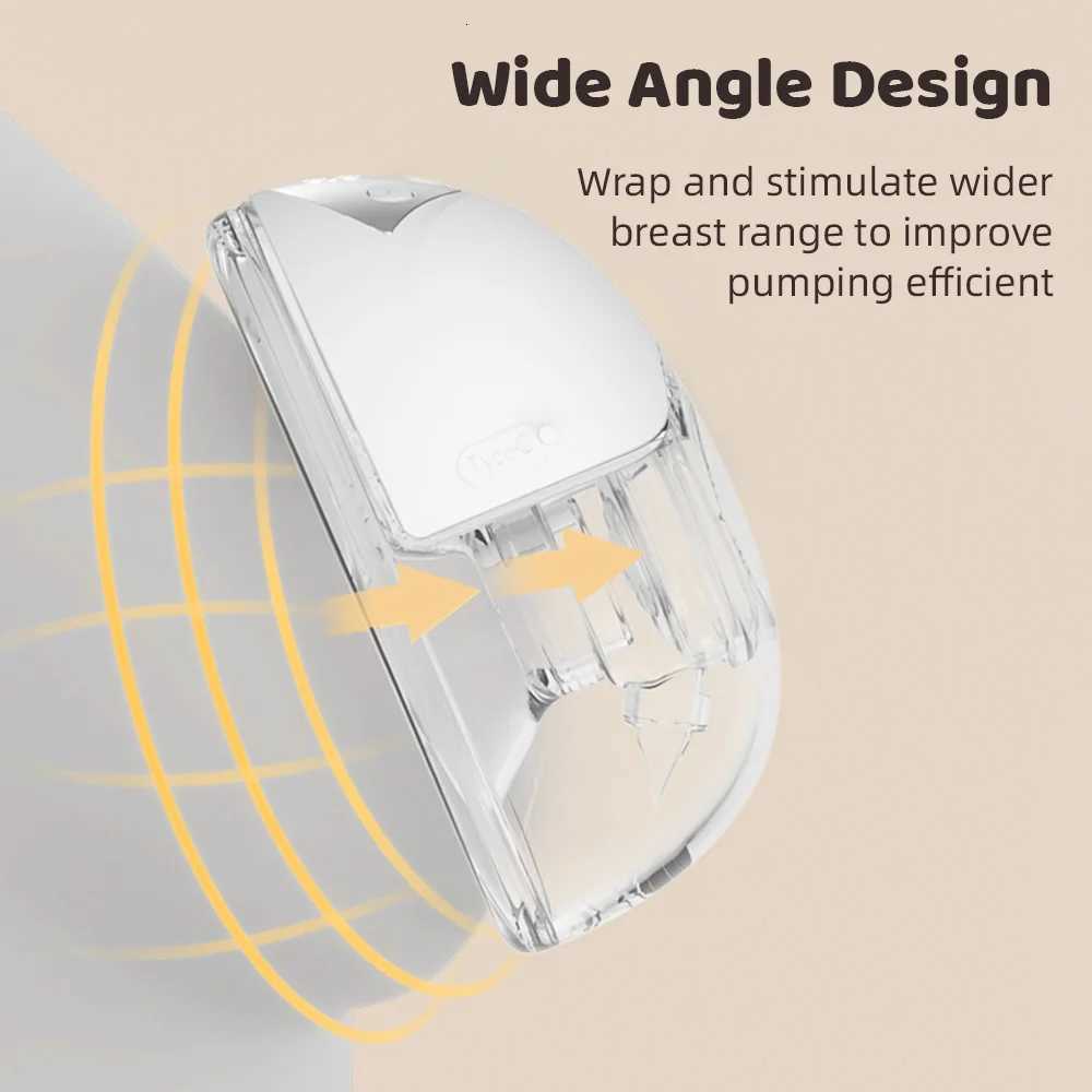 210ml Capacity Wearable Electric Breast Pump with 4 Modes and 12 Suction Levels Milk Collector BPA-Free X2507241