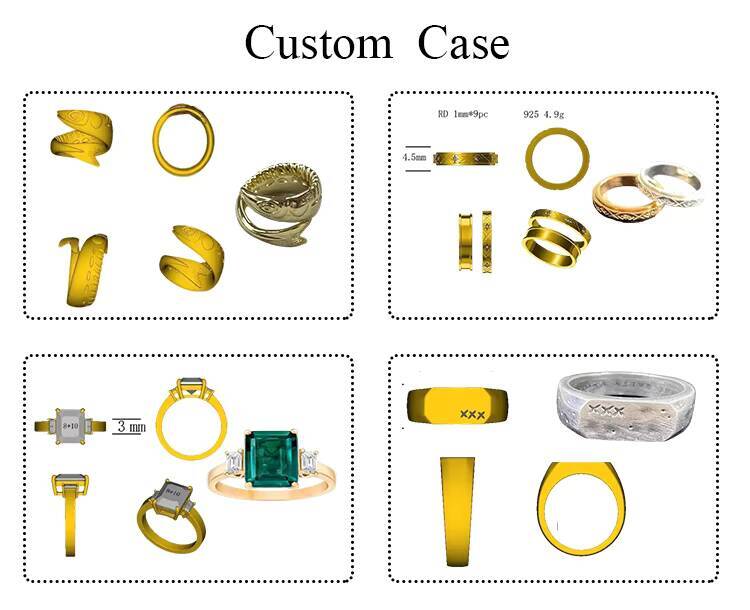 Custom Hot Selling Fine Jewelry Moissanite Design 925 Sterling Silver Moissanite Engagement Ring for Women