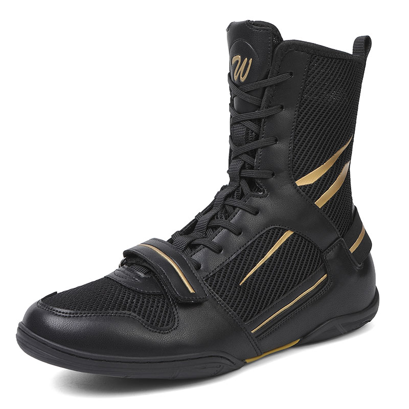 Boxing fighting shoes fitness boxing shoes men and women fighting training multifunctional breathable wear-resistant non-slip shock absorption