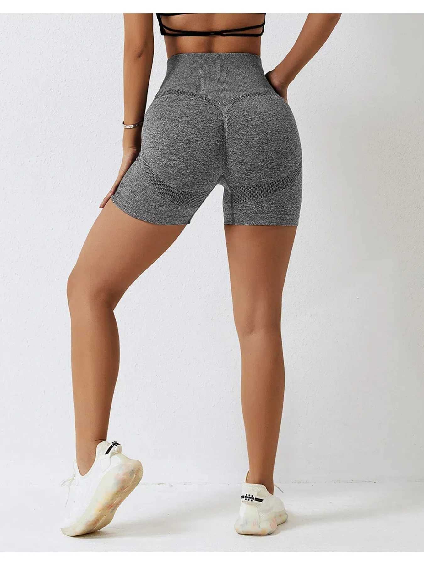 Women Shorts Seamless Sports Shorts Cycling Jogging Fitness High Waist Push Up Gym Shorts Leggings Yoga Clothing XJ250724