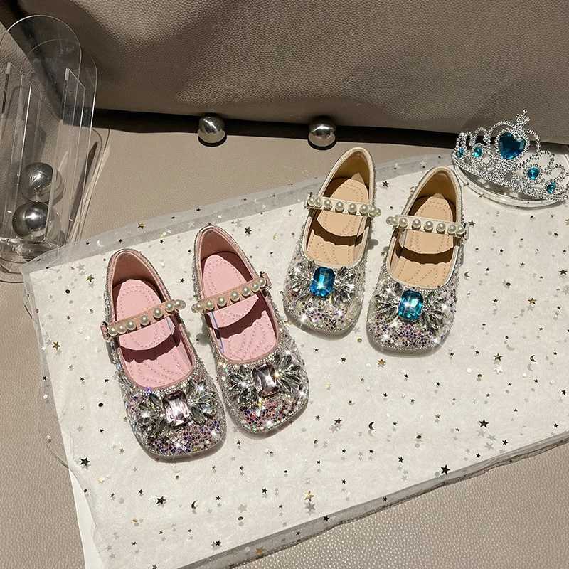 Girls Princess Shoes Autumn New Girls Single Shoe Fashion Girl Flat Shoe Anti Slip Child Leather Shoes Versatile Girls Shoes XJ250724