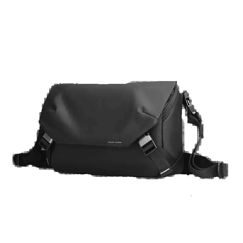 Mark Ryden Leather Waterproof Multifunction Messenger Large Capacity Sling Shoulder Bags Mens Crossbody Bag