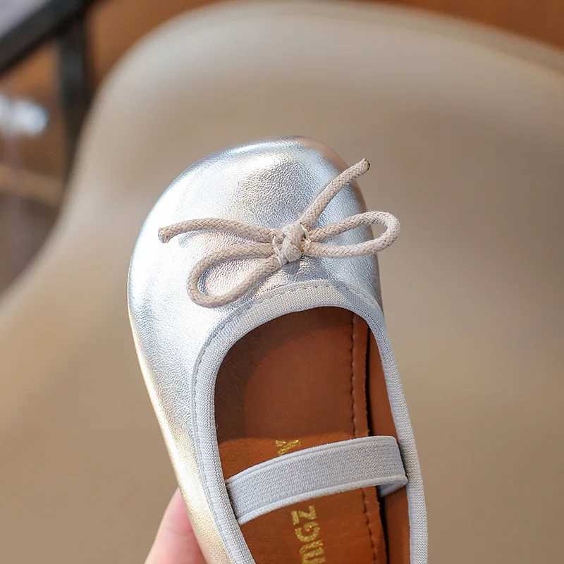 Children Flats Girls PU Leather Shoes Spring Autumn Kids Dancing Shoes For Girl Soft Flexible Toddler Shoes Gold Red Silver XJ250724