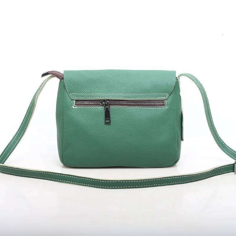 Luxury designer niche Zency women soft leather elegant small portable spacious crossbody, with high-quality retro hardware casual shoulder wallet