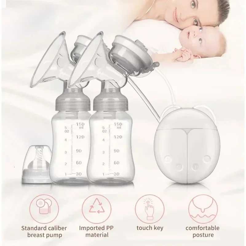 2 Electric Breast Pump Silent Portable USB Electric Breast Pump Hands-free Automatic No Milking Breast Massage Feeding X250724