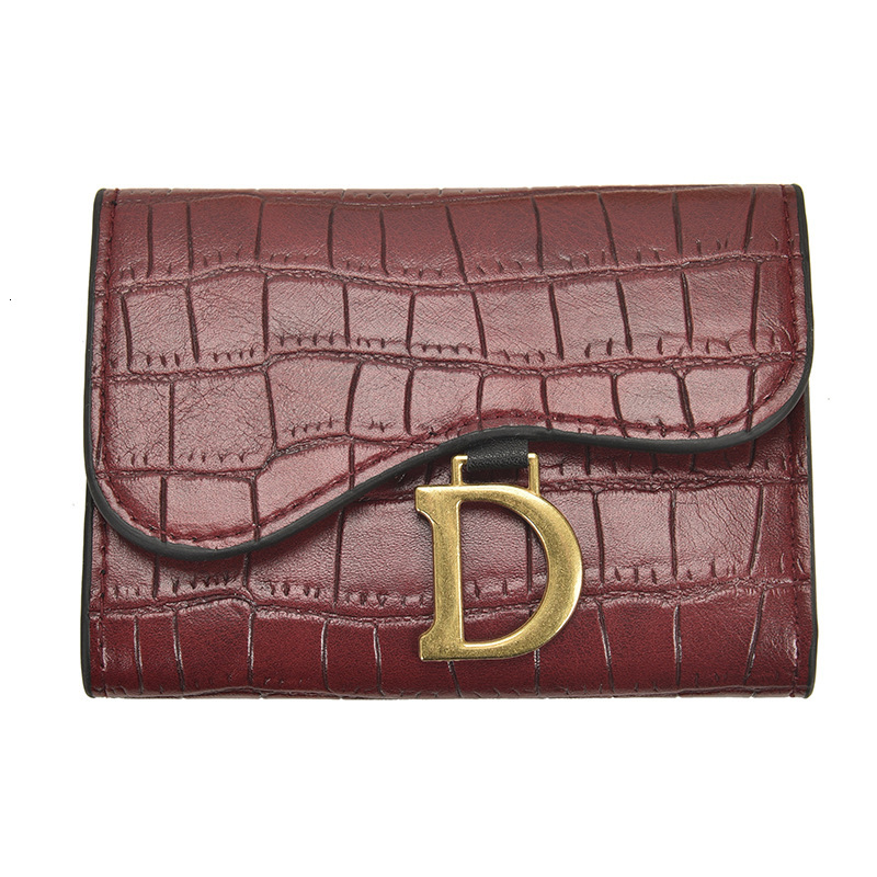 Free Shipping Women's Wallet 2025 Designer Bag New Hong Kong Style Foldable Women's Soft Leather Wallet Style Coin Wallet
