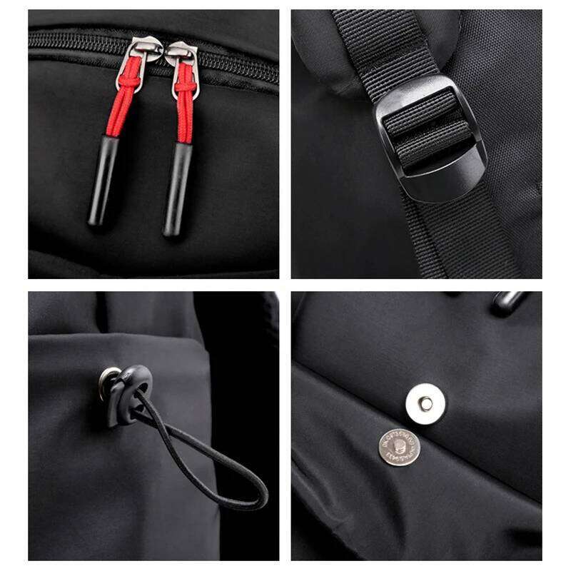 Multifunction Waterproof Backpack Student School Bags Notebook Backpacks Casual Pleated 15.6 Inch Laptop Bag For Men