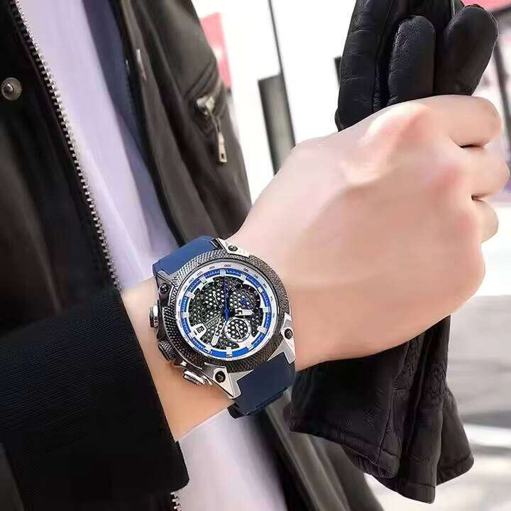 MEGIR Men's Honeycomb Sports Watch - 54.5mm Jumbo Dial, Waterproof, Luminous, Quartz - Bulk Wholesale