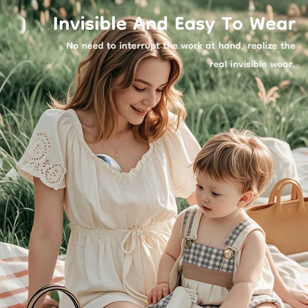 2024 Wearable Breast Pump Hands Free Electric Breast Pumps Comfort Milk Collector Lightweight with LED Display 4 Modes 36 Levels X2507241