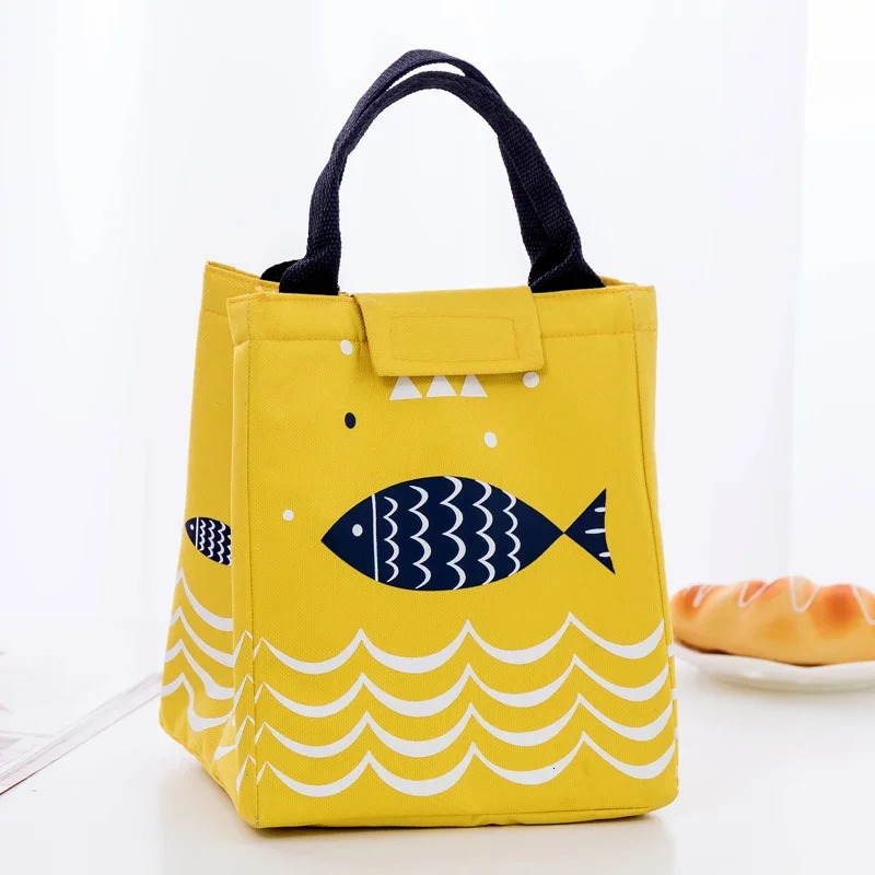 Portable Unisex Lunch Bags Waterproof Food Picnic Lunch Box Bag Insulated Women Cooler Bags Fresh Bento Pouch 250723