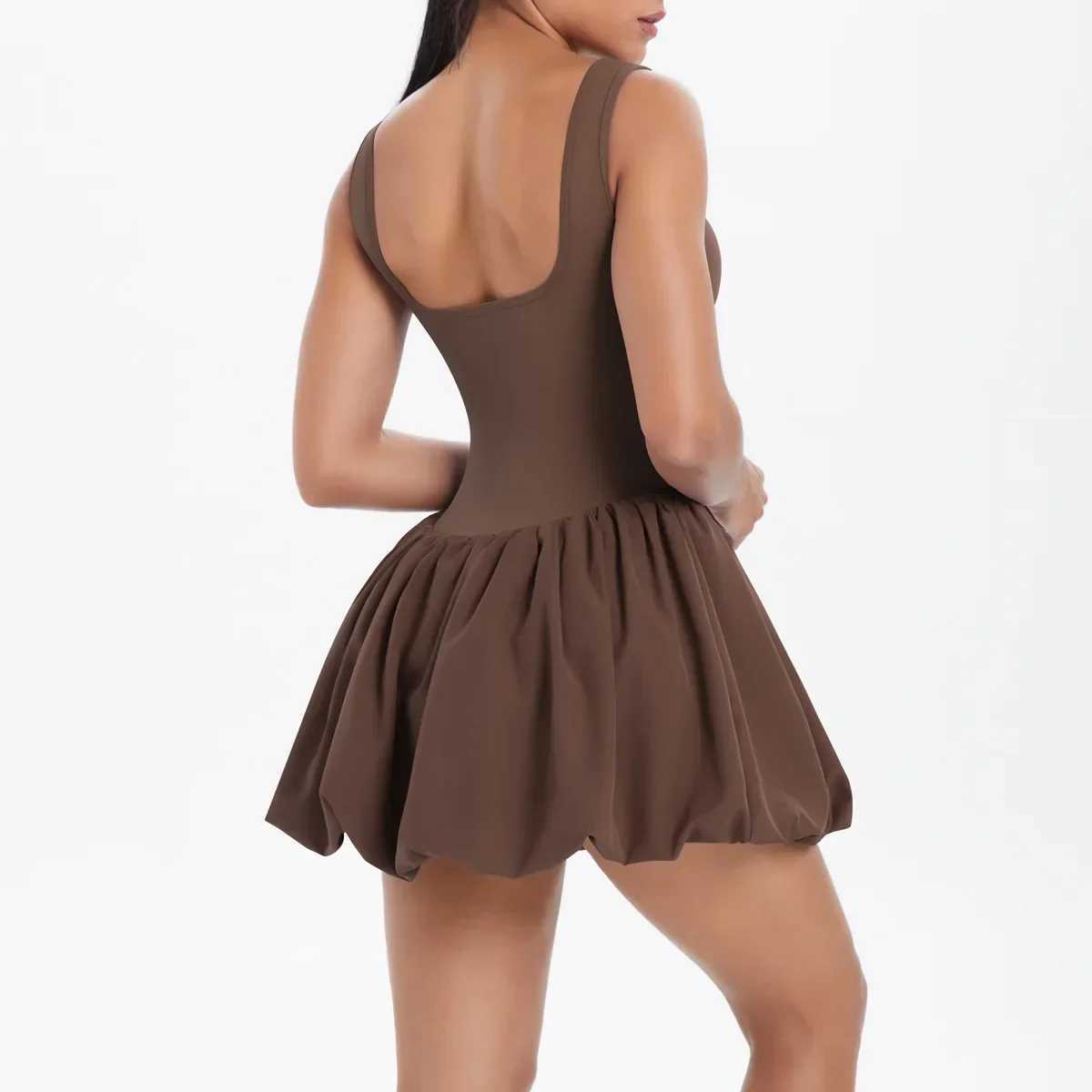 Tennis Skirt Sports Fitness Nude Breathable Anti-Light Golf Badminton Running Casual Workout Clothing Gym Yoga Suit for Women XJ250724