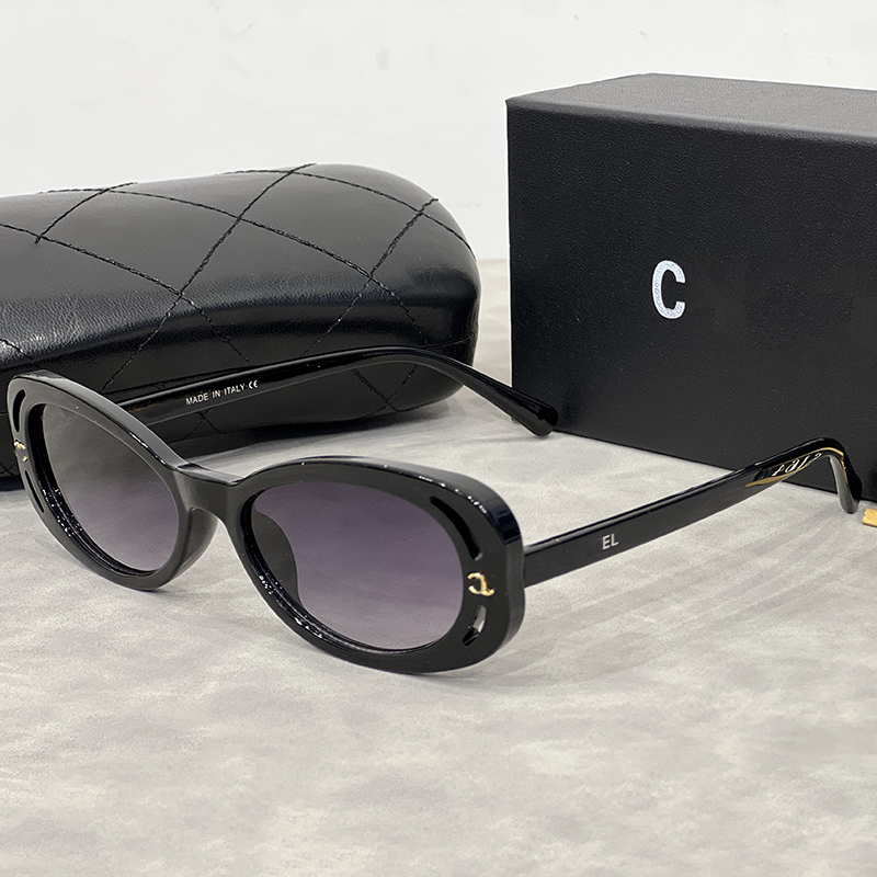 Sunglasses for women Designer Oval Cat Eye Goggle luxury Travel photography trend men gift glasses Beach shading UV protection polarized glasses gift box