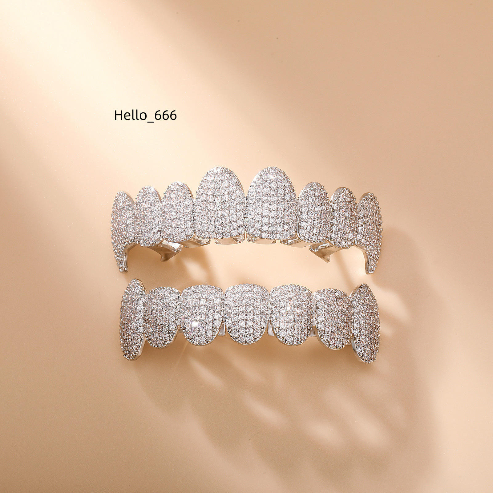 Custom Sterling silver Moissanite Diamond Grillz Shine Bright with Iced Out Bling for Rap Battles Music Streetwear Fashion